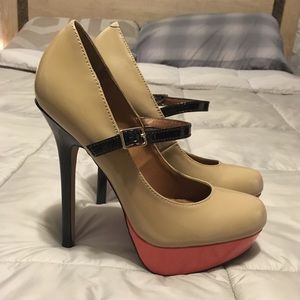 Steven Madden BELLAHH Coral Multi Color High Heels